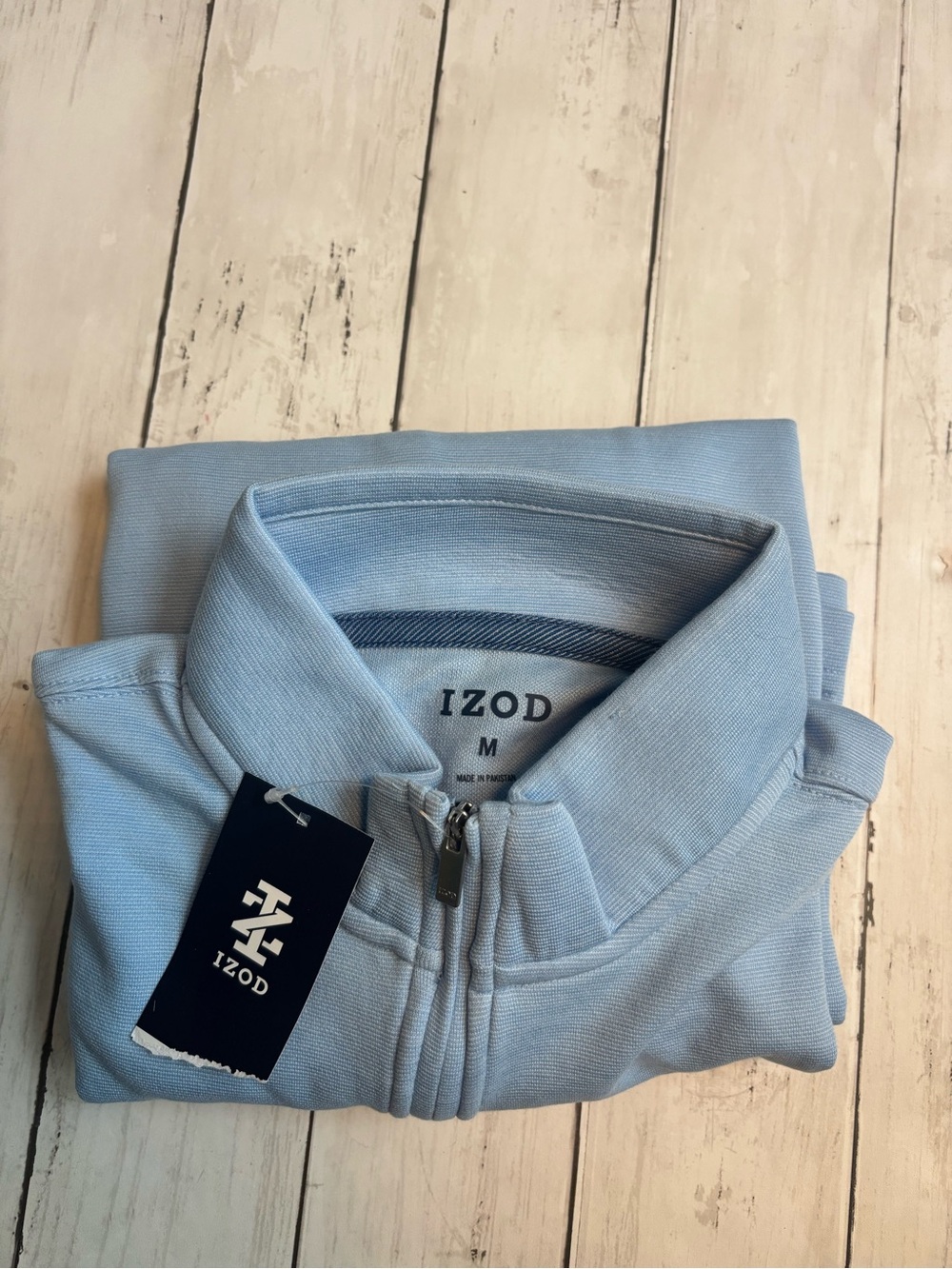 Izod Sky Blue Quarter-Zip Pullover